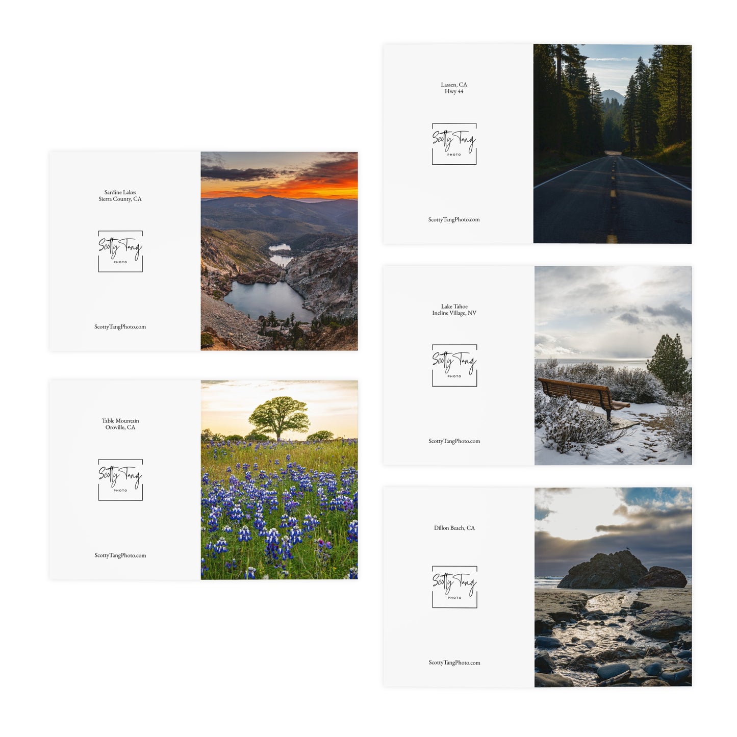 Multi-Design Greeting Cards (5-Pack) - Scenic