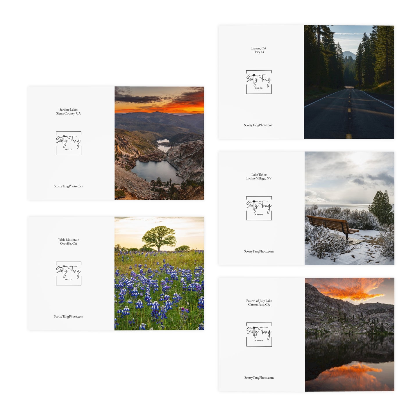 Multi-Design Greeting Cards (5-Pack) - Scenic