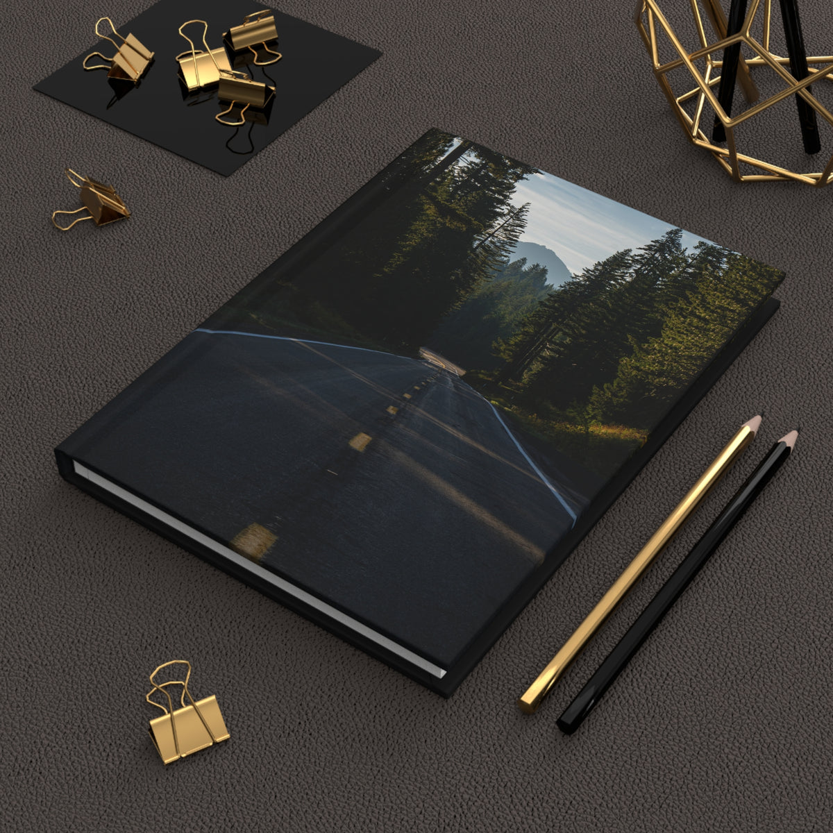 Hardcover Notebook/Journal: Road to Lassen