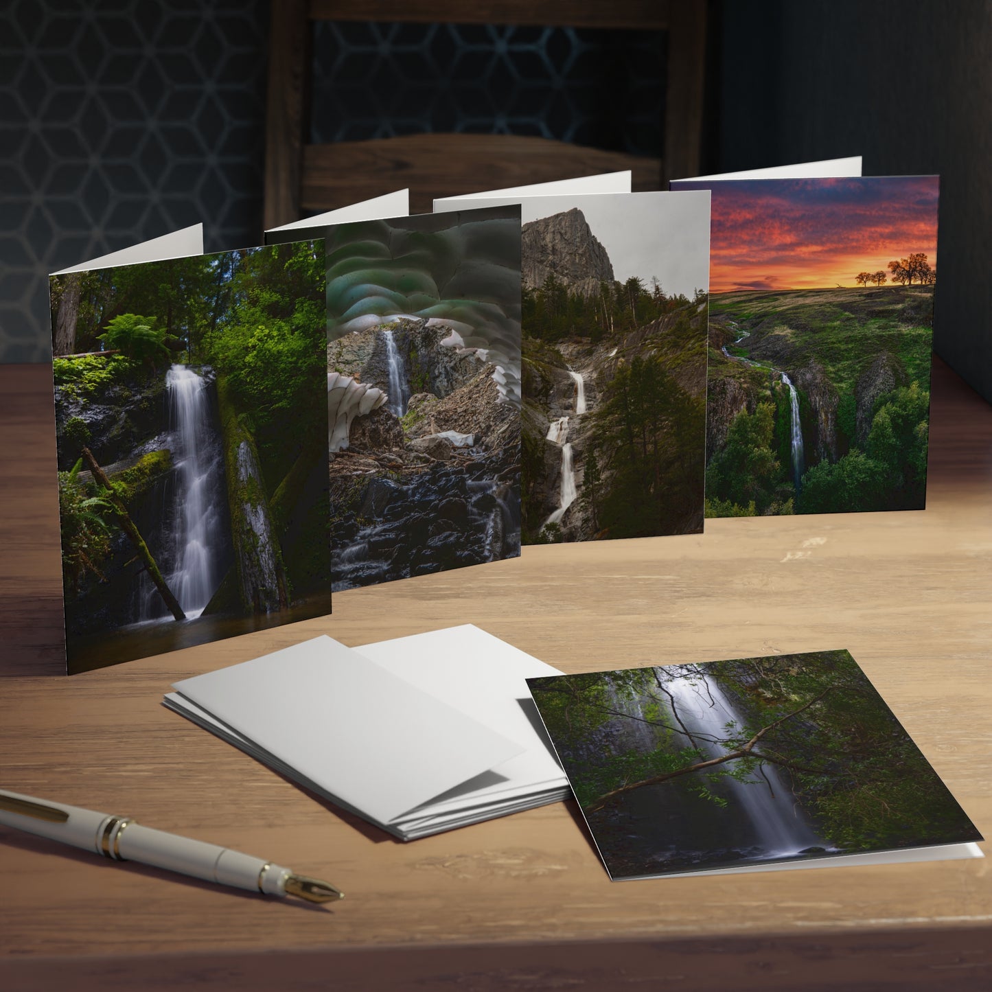 Multi-Design Greeting Cards (5-Pack) - Waterfall