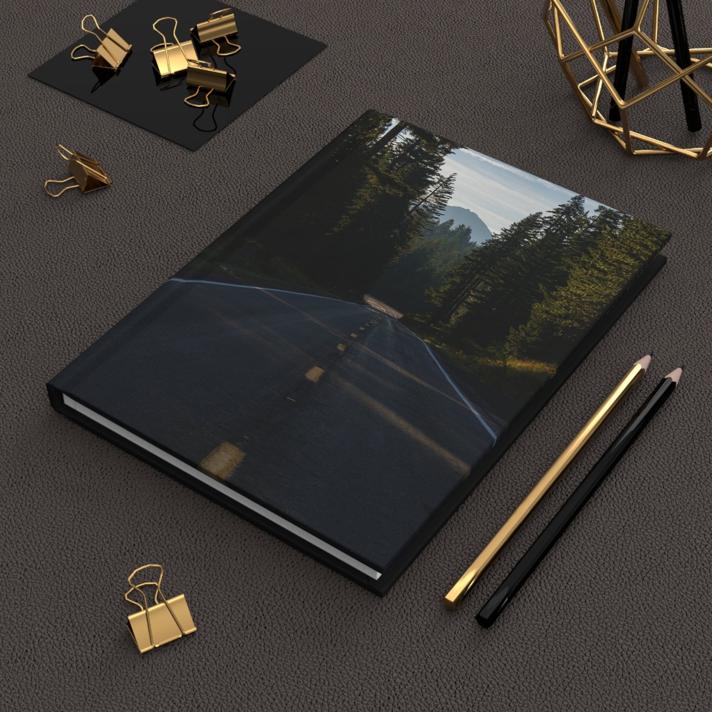 Hardcover Notebook/Journal: Mountain Road