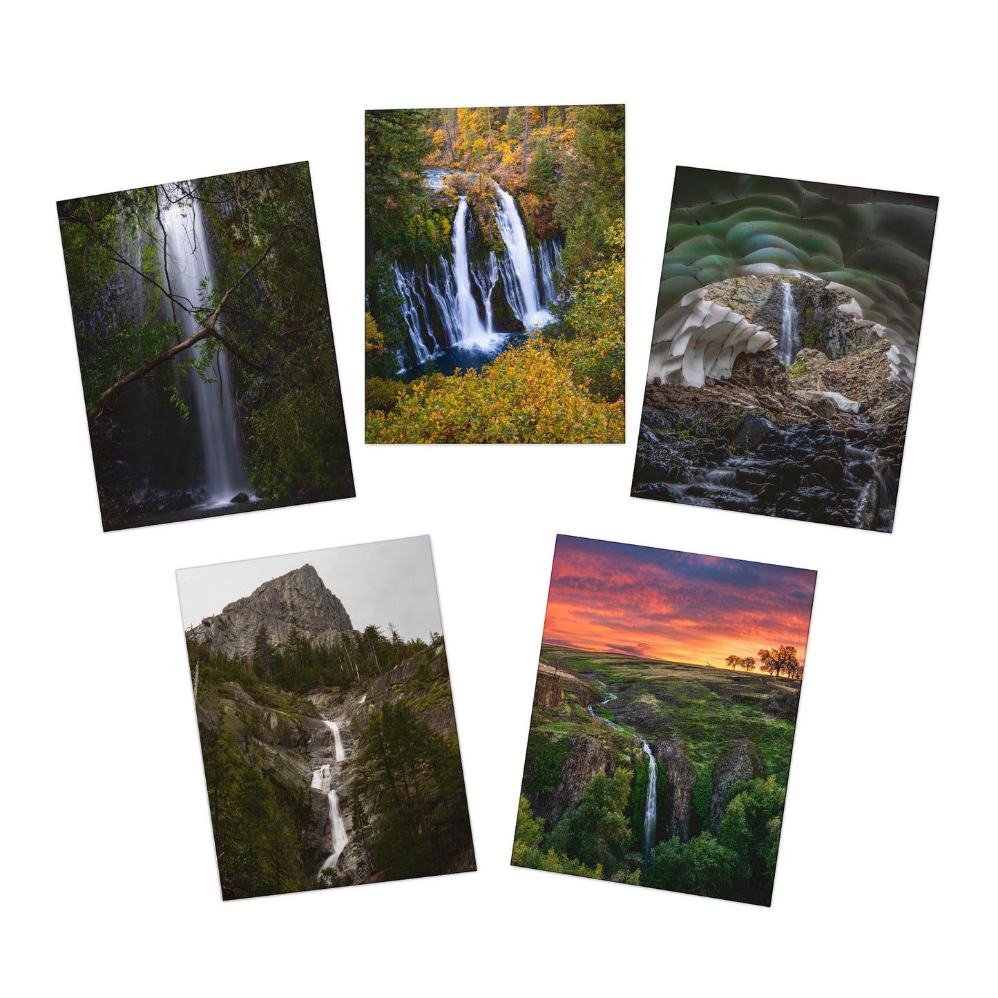 Multi-Design Greeting Cards (5-Pack) Waterfalls