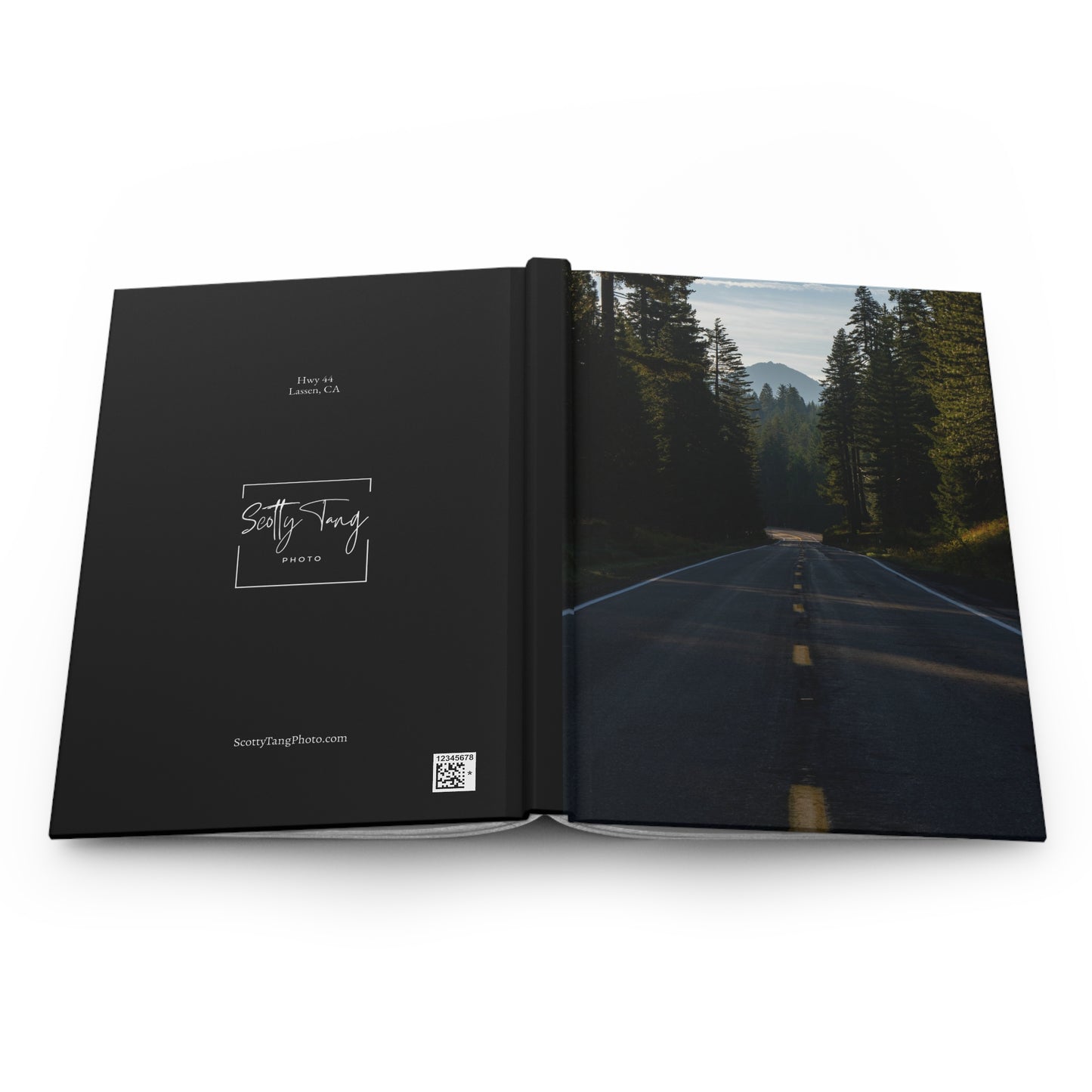 Hardcover Notebook/Journal: Mountain Road