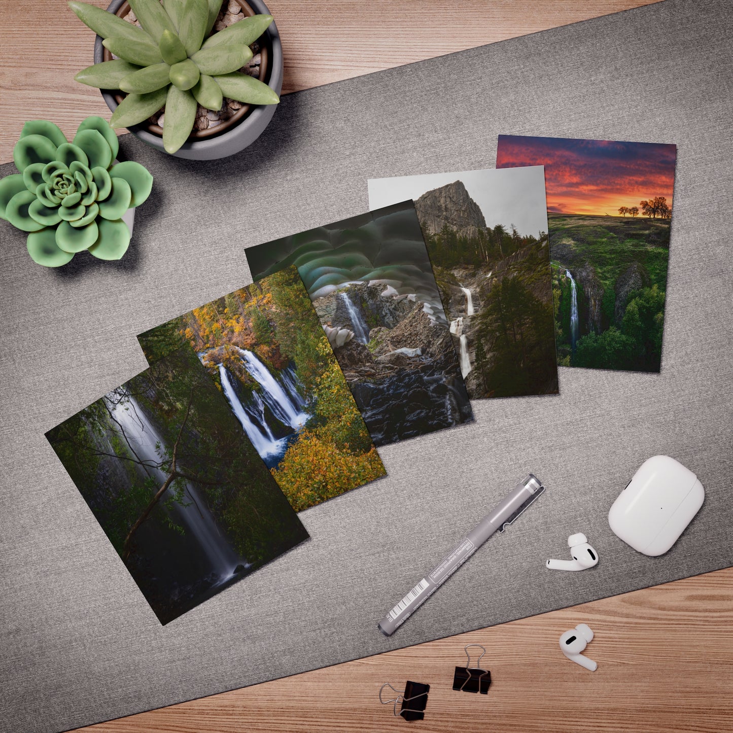 Multi-Design Greeting Cards (5-Pack) Waterfalls
