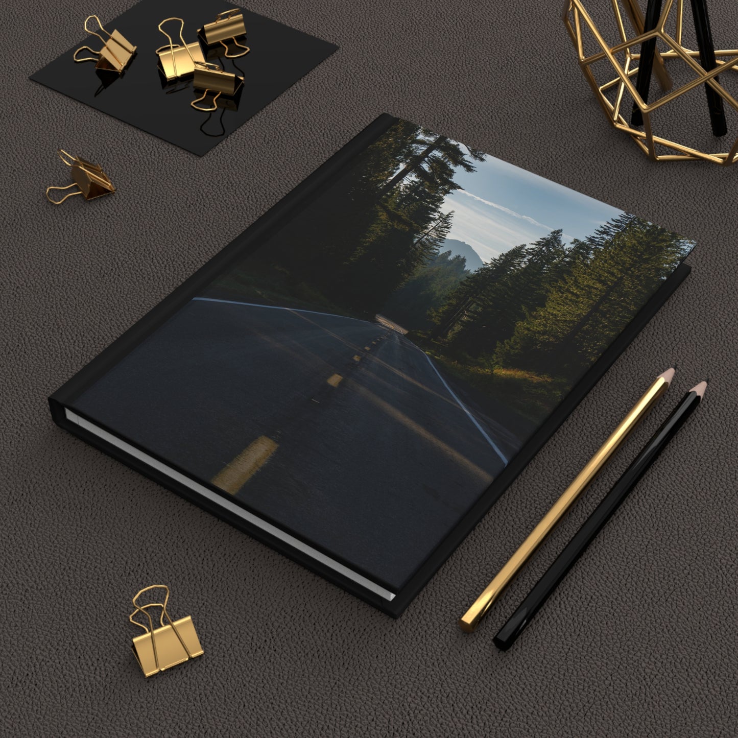 Hardcover Notebook/Journal: Mountain Road