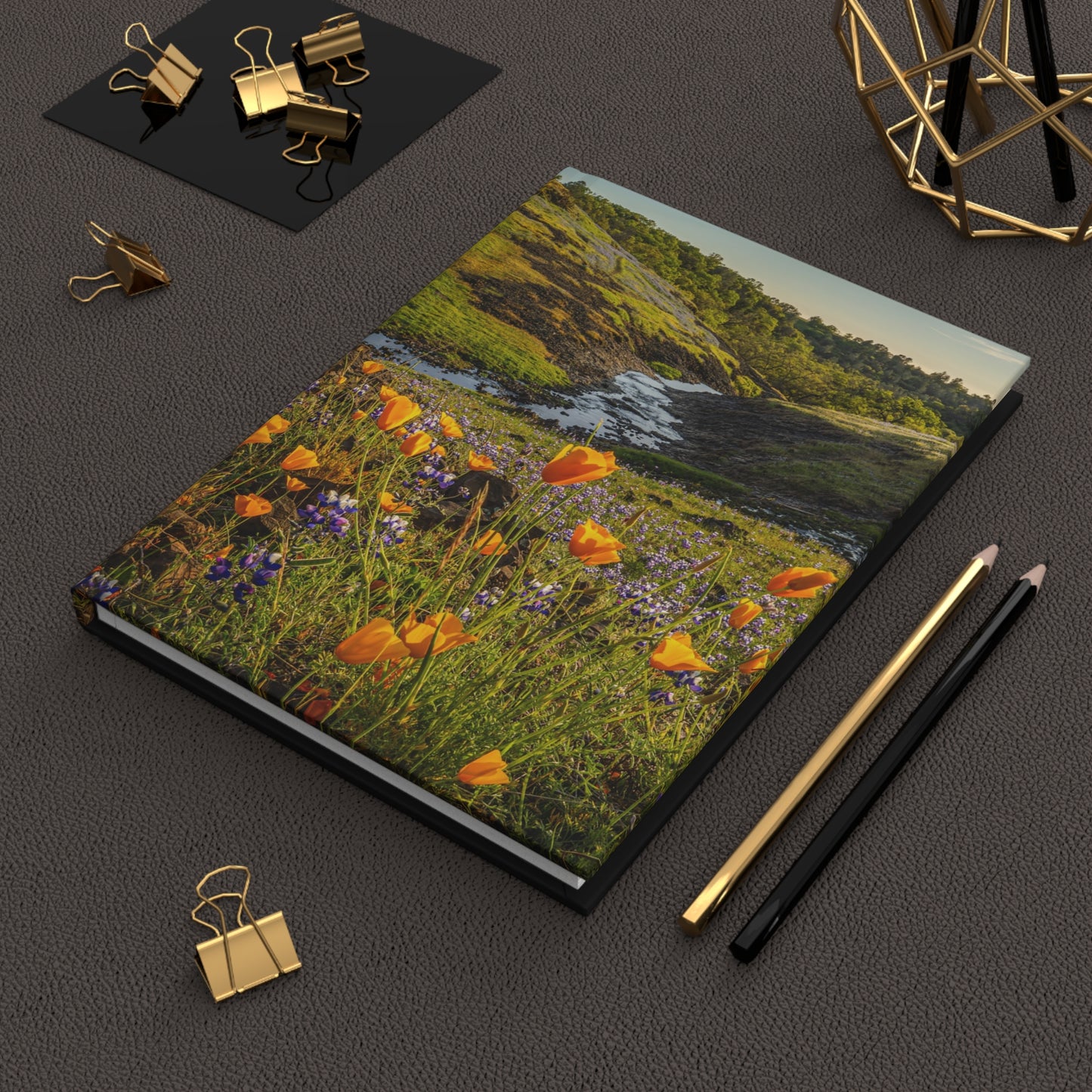Hardcover Journal: California Poppy