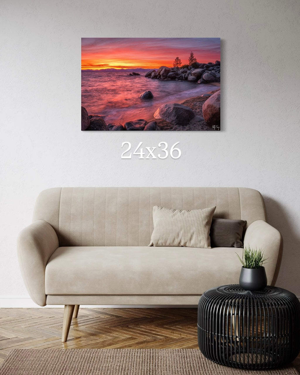 Tahoe Sunset: Chimney Beach