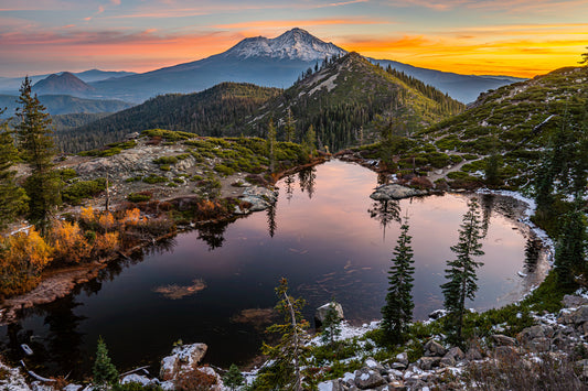Mount Shasta and Heart Lake
